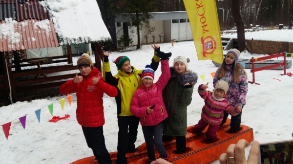 эстафета дети лыжи